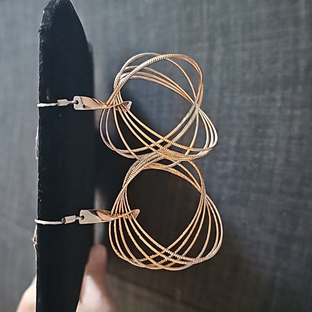 Gold Circle Earrings Box A/5